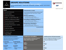 Tablet Screenshot of groupesolutions.fr